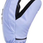 Roxy Junior's Freshfield Gloves 2024 - A pair of light blue gloves with black trim and a black logo on the wrist.