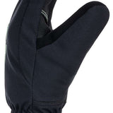Roxy Junior's Freshfield Gloves 2024 - Black gloves with white stitching and a small logo on the wrist strap.