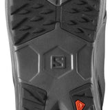 Salomon Dialogue Dual Boa Wide Snowboard Boot 2022 - Black snowboard boot with a textured rubber outsole and silver metal hardware.