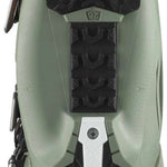 Salomon Shift Pro 130 AT Ski Boot 2022 - A black ski boot with a white logo on the side and silver buckles.