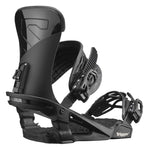 Salomon Trigger Snowboard Bindings 2022 - Black bindings with a glossy finish and textured footbeds.