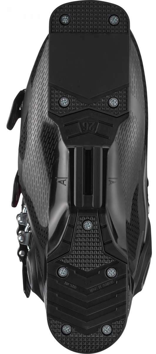 Salomon S-Pro HV 90 IC Ski Boots 2020-2021 - Black ski boots with a textured pattern on the toe and heel areas.