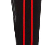 Spyder Boys Speed Fleece Pants - Black fleece pants with red stripe down the side.