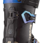 Salomon S/Lab MTN Ski Boots 2024 - Black ski boots with silver buckles and a white logo on the side.