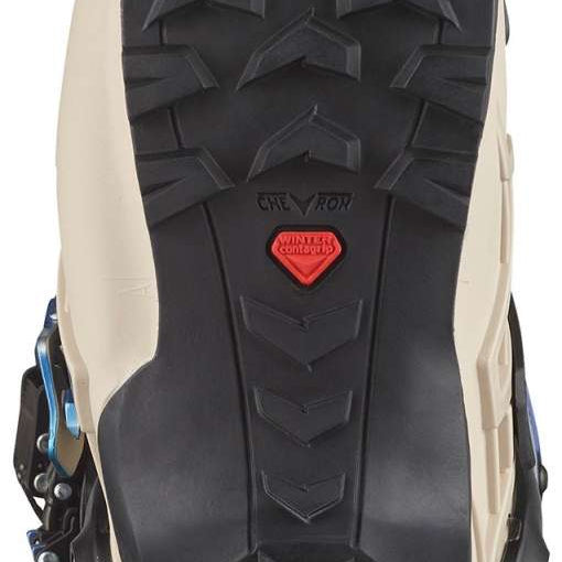 Salomon S/Lab MTN Ski Boots 2024 - Black ski boots with silver buckles and a red logo on top.