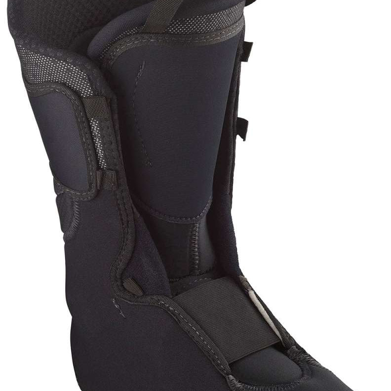 Salomon S/Lab MTN Ski Boots 2024 - Black ski boots with a textured pattern on the tongue and laces.