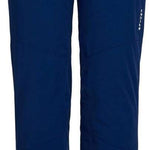 Spyder Ladies Amour GORE-TEX Infinium Pant 2023 - Dark blue pants with a subtle pattern of thin, darker stripes on the upper thigh area.