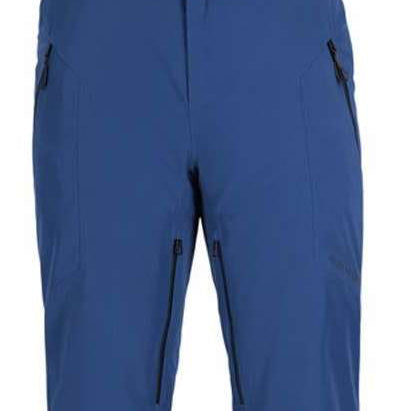 Spyder Bormio GORE-TEX Insulated Pant 2023 - Dark blue snow pants with black trim and adjustable straps on the shoulders.