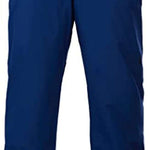 Spyder Men's Mesa Insulated Pants 2021 - Dark blue pants with a slight sheen, featuring two zippered pockets on the front and a belt loop at the waist.