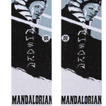 Stance Ahsoka West Crew Socks 2023 - Black and white socks with a stylized image of Ahsoka Tano from Star Wars.