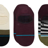 Stance Ladies Bespoke No Show Socks 3-Pack 2023 - A three-pack of no-show socks in various colors, featuring a subtle pattern and a smooth texture.