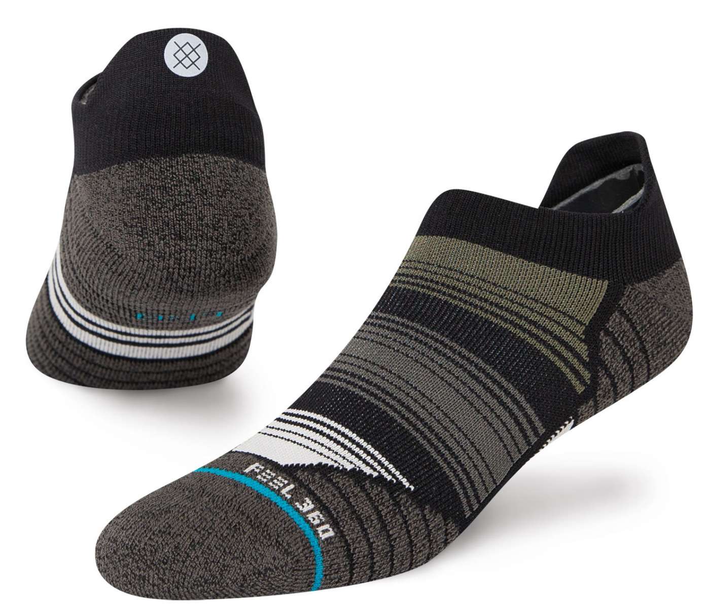 Stance Caliber Tab Low Cut Socks - 2023 socks with a small white tab at the top of each foot.