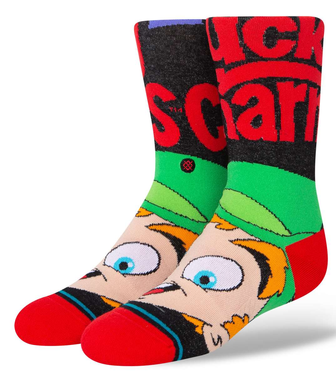 Stance Lucky Charms Crew Cut Kids Socks - A pair of socks featuring a colorful design with four-leaf clover and rainbow-colored marshmallows from the popular cereal brand Lucky Charms.