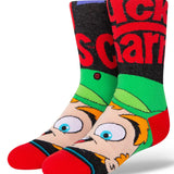 Stance Lucky Charms Crew Cut Kids Socks - A pair of socks featuring a colorful design with four-leaf clover and rainbow-colored marshmallows from the popular cereal brand Lucky Charms.