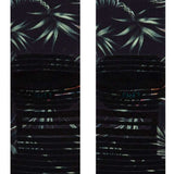Stance Paradis Crew Socks 2023 - Black crew socks with palm tree print and blue accents.