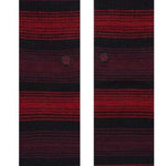 Stance Tonality Crew Socks 2023 - Black socks with horizontal red stripes and a small circular logo at the bottom.