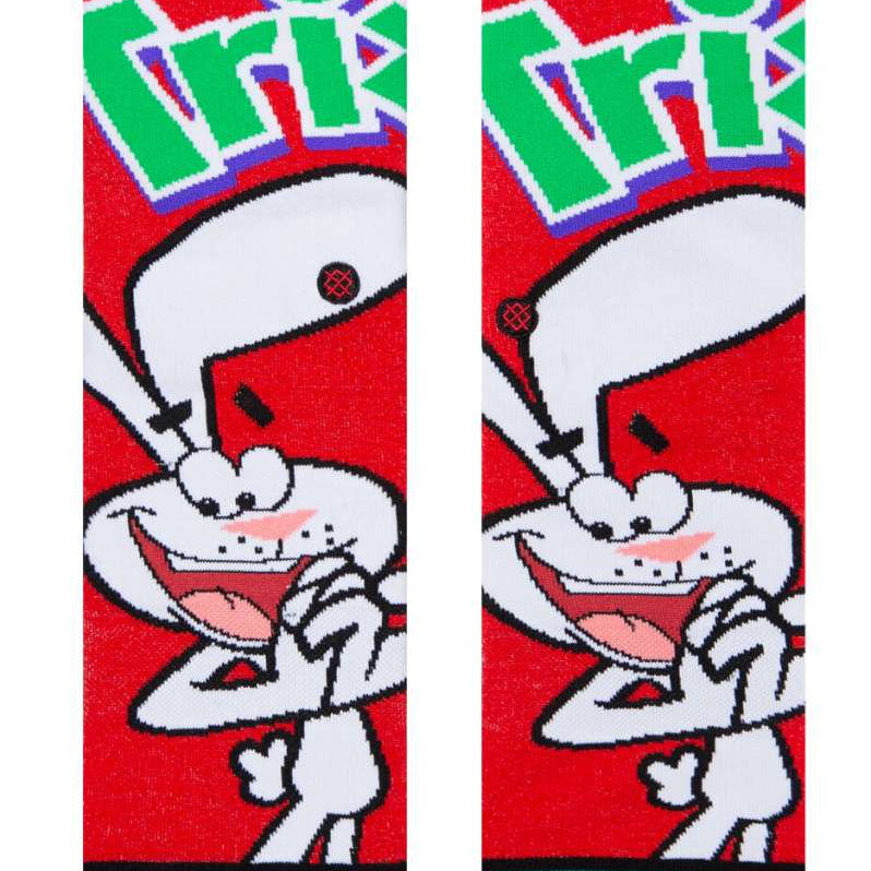Stance Trix Crew Cut Kids Socks - Red socks with a cartoon rabbit on them.