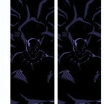 Stance Yibambe Crew Sock 2023 - Black crew socks with a repeating pattern of white and grey snowboards.