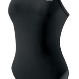 TYR Ladies' Durafast One Solid Diamondfit Flyback Swimsuit - A black swimsuit with a diamond pattern and flyback straps.