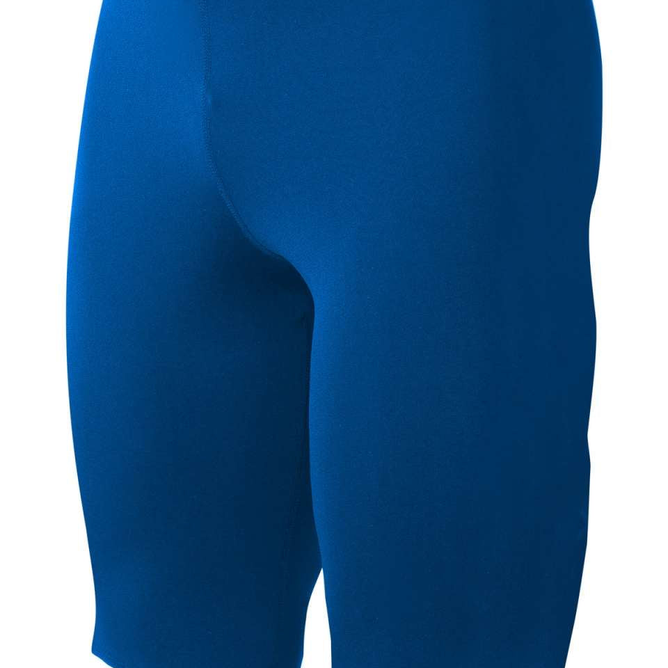 TYR Men's Durafast Elite Solid Jammer Swimsuit - A royal blue swimsuit with a solid color pattern and no visible logos or designs.