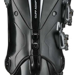 Tecnica Ladies Mach Sport HV 65 Ski Boot 2022-2023 - Black ski boot with white lettering and a silver buckle on the side.