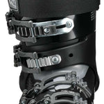 Tecnica Ladies Mach Sport HV 65 Ski Boot 2022-2023 - Black ski boot with silver buckles and straps.