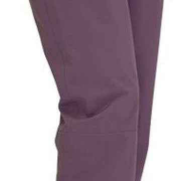 Turbine Ladies Aura II Shell Pants 2024 - Solid black pants with a belt loop and zipper pocket on the right side.
