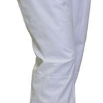 Turbine Ladies Aura II Shell Pants 2024 - White snow pants with black zipper on right pocket and belt loops.