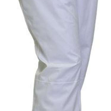 Turbine Ladies Aura II Shell Pants 2024 - White snow pants with black zipper on right pocket and belt loops.