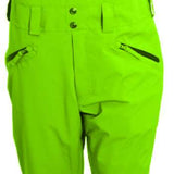 Turbine Mission II Shell Bib 2023 - A bright green bib-style snow pants with adjustable straps and a zippered pocket on the thigh.