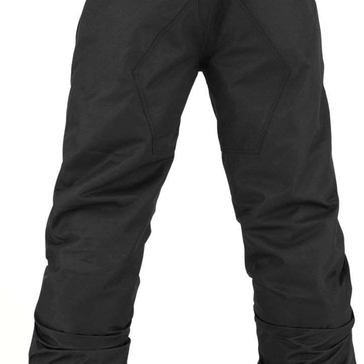 Volcom Kids Freakin' Snow Chino - Black snow pants with a subtle white stripe on the side of each leg.
