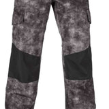 Volcom Women's Hotlapper Pants 2022 - Black snow pants with a subtle white pattern and black drawstring at waist.