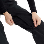 Volcom Women's Knox Insulated GORE-TEX Pant - Black insulated ski pants with a zippered pocket on the side of one leg.