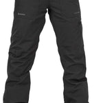 Volcom Women's Knox Insulated GORE-TEX Pant 2024 - Black insulated ski pants with a GORE-TEX logo on the left thigh pocket.