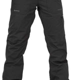 Volcom Women's Knox Insulated GORE-TEX Pant 2024 - Black insulated ski pants with a GORE-TEX logo on the left thigh pocket.