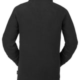 Volcom Polartec Half Zip Fleece 2022 - A black fleece jacket with a half-zip front and zippered chest pocket.