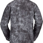 Volcom Women's Reversible Polar Jacket 2022 - A black and white reversible jacket with a subtle snowflake pattern on one side, featuring a high collar and zippered pockets.