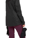 Volcom Women's Species Stretch Pant - Black snow pants with a subtle white stripe down the side of each leg.