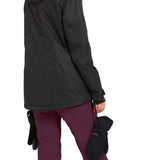 Volcom Women's Species Stretch Pant - Black snow pants with a subtle white stripe down the side of each leg.