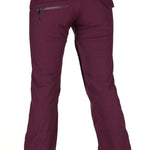 Volcom Women's Species Stretch Pant 2022 - A pair of women's snow pants with a zippered pocket on the back and a black stripe down the side.
