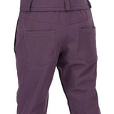 Volcom Women's Swift Bib Overall Pant 2024 - Black bib with black zippered pockets and a black waistband.