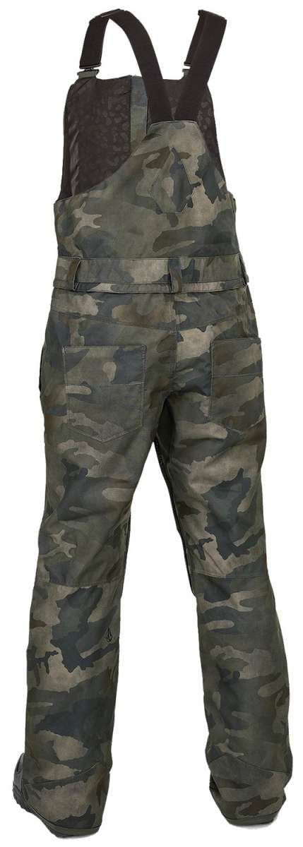 Volcom Women's Swift Bib Overall Pant 2024 - Dark-washed denim bib overalls with a classic five-pocket design and adjustable straps.