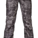 Volcom Women's Species Stretch Pant 2022 - Black pants with a subtle white pattern and black drawstring at waist.