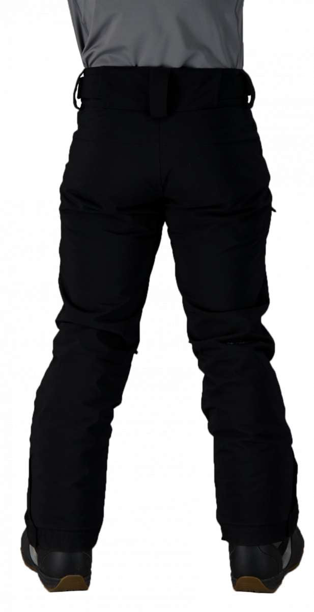 Obermeyer Force Insulated Pant 2022 - Black insulated ski pants with zippered pockets and adjustable cuffs.