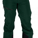 Obermeyer Force Insulated Pant 2022 - Dark green insulated ski pants with zippered pockets and adjustable cuffs.