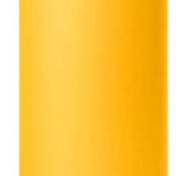 Yeti Rambler 12 oz. Colster Slim Can Insulator - A yellow can insulator with a silver top and black logo on the side.