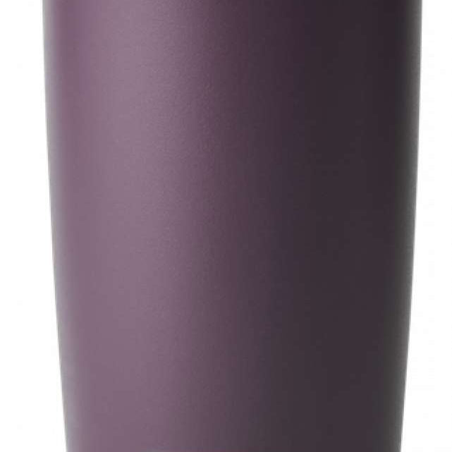 Yeti Rambler 20 oz. Tumbler with Magslider Lid - A stainless steel tumbler with a silver lid and a sliding closure mechanism.