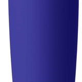 Yeti Rambler 20 oz. Tumbler with Magslider Lid - A stainless steel tumbler with a silver lid and a sliding closure mechanism.