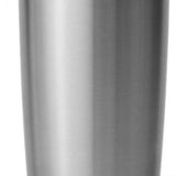 Yeti Rambler 20 oz. Tumbler with Magslider Lid - A stainless steel tumbler with a clear lid and a silver MagSlider lid on top.