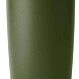 Yeti Rambler 20 oz. Tumbler with Magslider Lid - A stainless steel tumbler with a silver lid and a sliding closure mechanism.